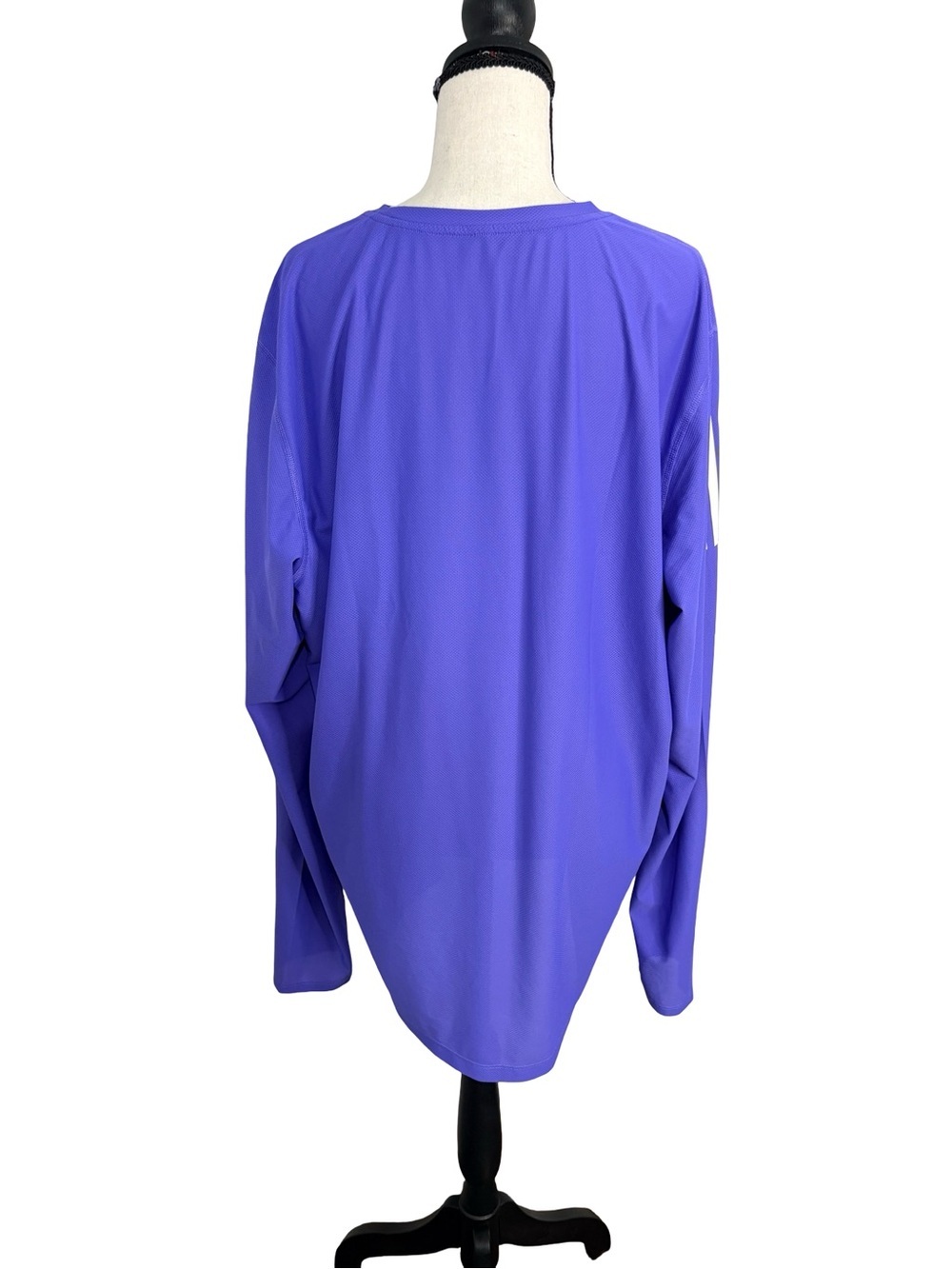 Adidas Running Long Sleeve Performance Top XL Blue Athletic Shirt - Picture 4 of 10